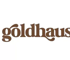 Tall Photographer logo with "Goldhaus" text in brown font.