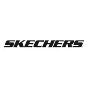 Skechers brand logo on a white background, representing footwear and apparel.