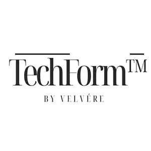 Logo of TechForm by Velvère, a tall photographer's branding image.